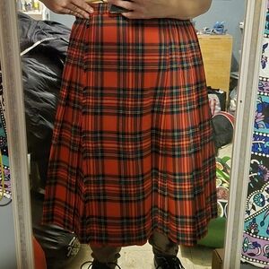 Plaid Red and Black Women's Kilt